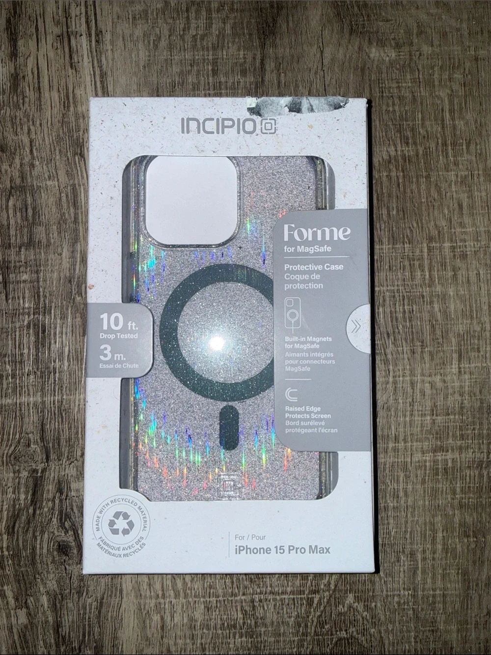 Incipio Forme MagSafe Protective Case - Glitter Silver